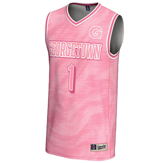 #1 Georgetown Hoyas GameDay Greats Youth Lightweight Basketball Fashion Jersey - Pink