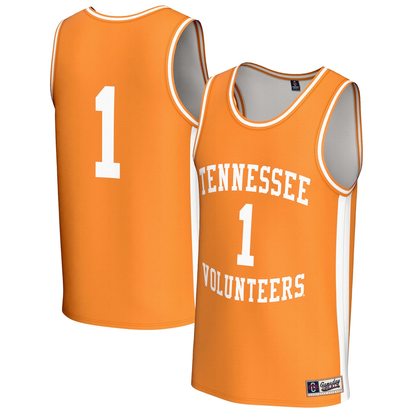 #1 Tennessee Volunteers GameDay Greats Unisex Lightweight Men's Basketball Fashion Jersey - White