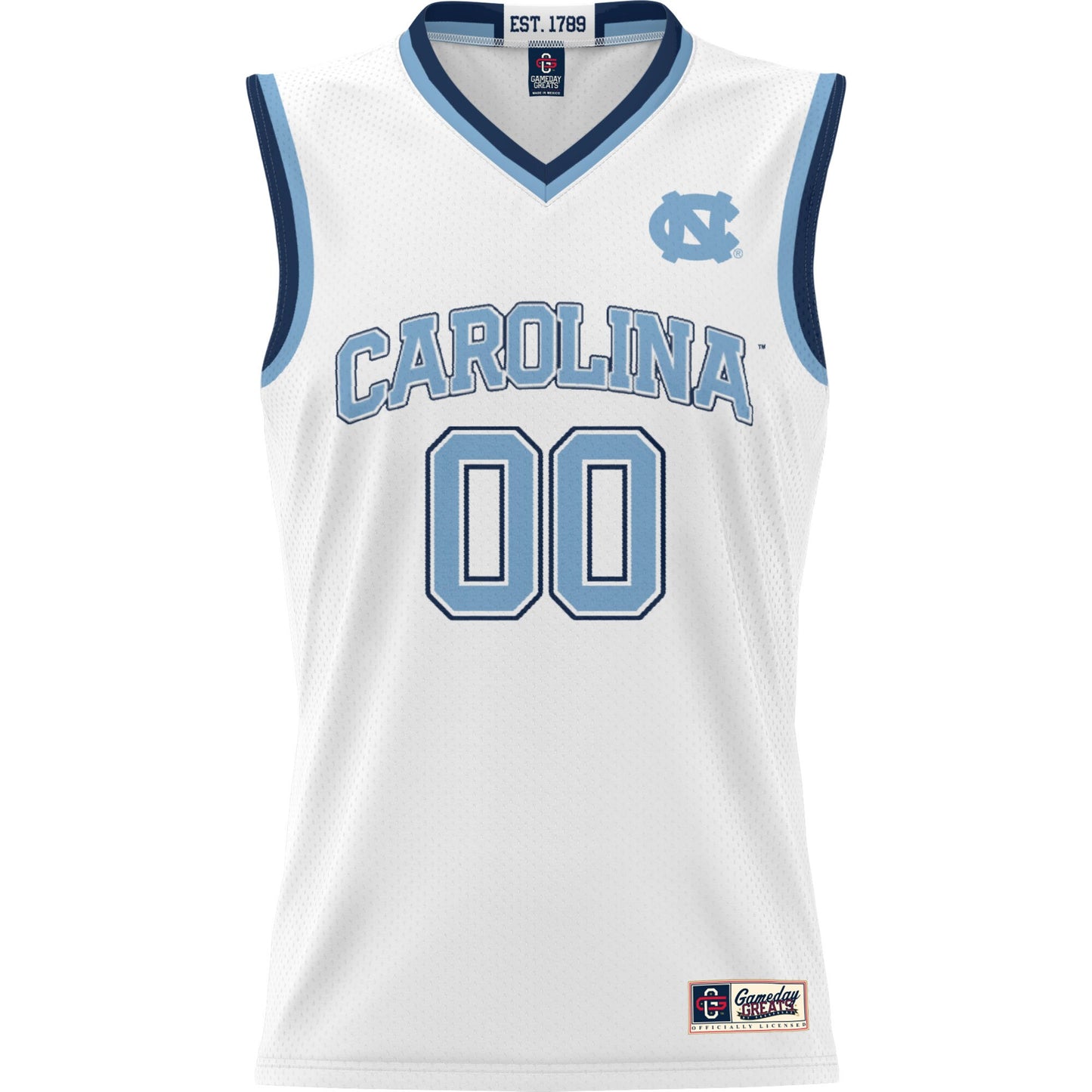 North Carolina Tar Heels GameDay Greats Youth NIL Pick-A-Player Lightweight Men's Basketball Jersey - White