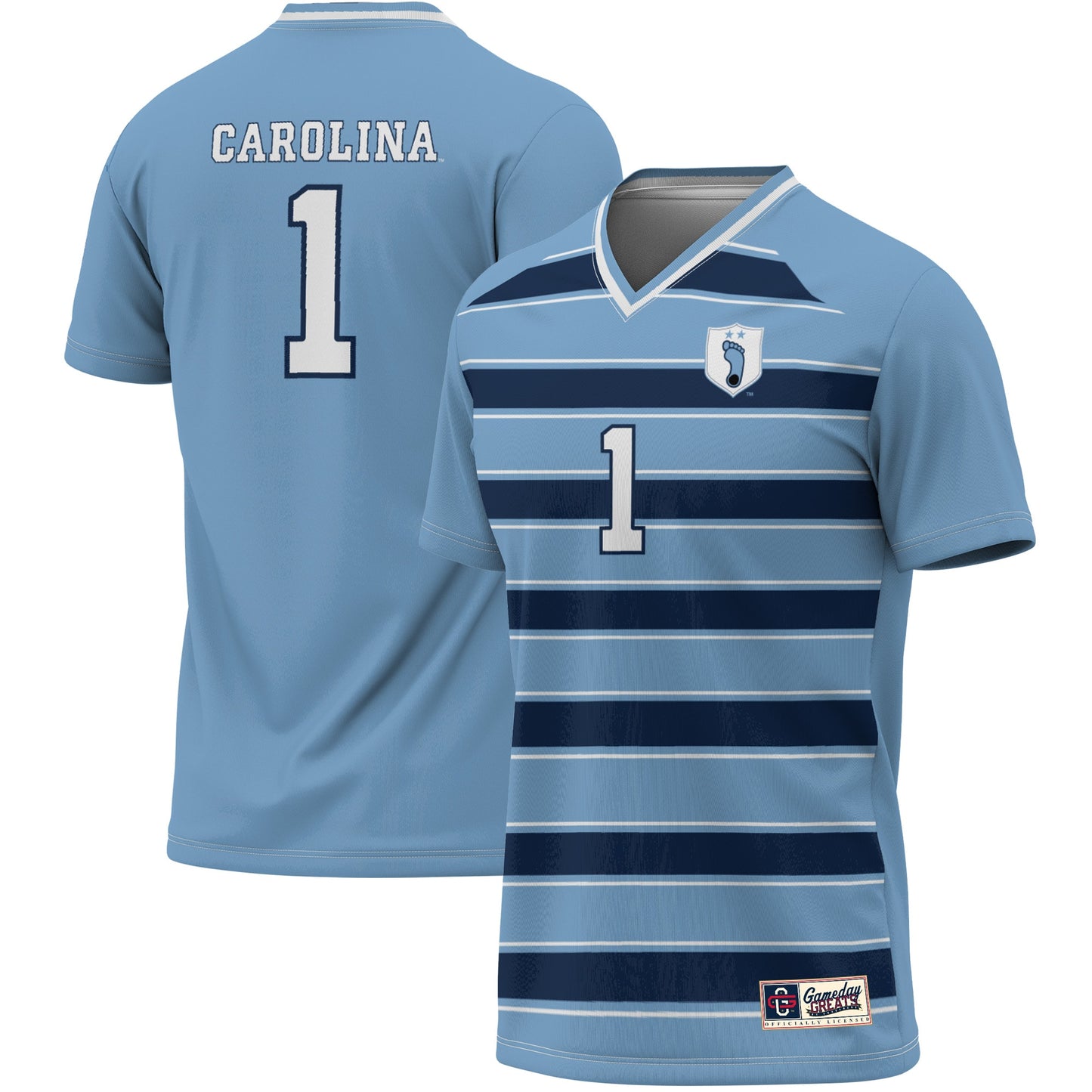 #1 North Carolina Tar Heels GameDay Greats Lightweight Soccer Fashion Jersey - White