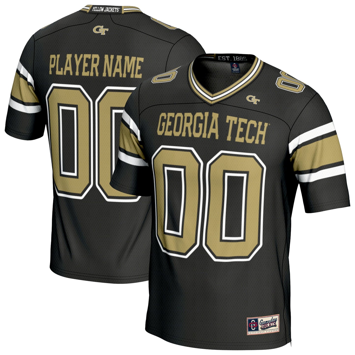 Georgia Tech Yellow Jackets GameDay Greats Unisex NIL Pick-A-Player Football Fashion Jersey - Black
