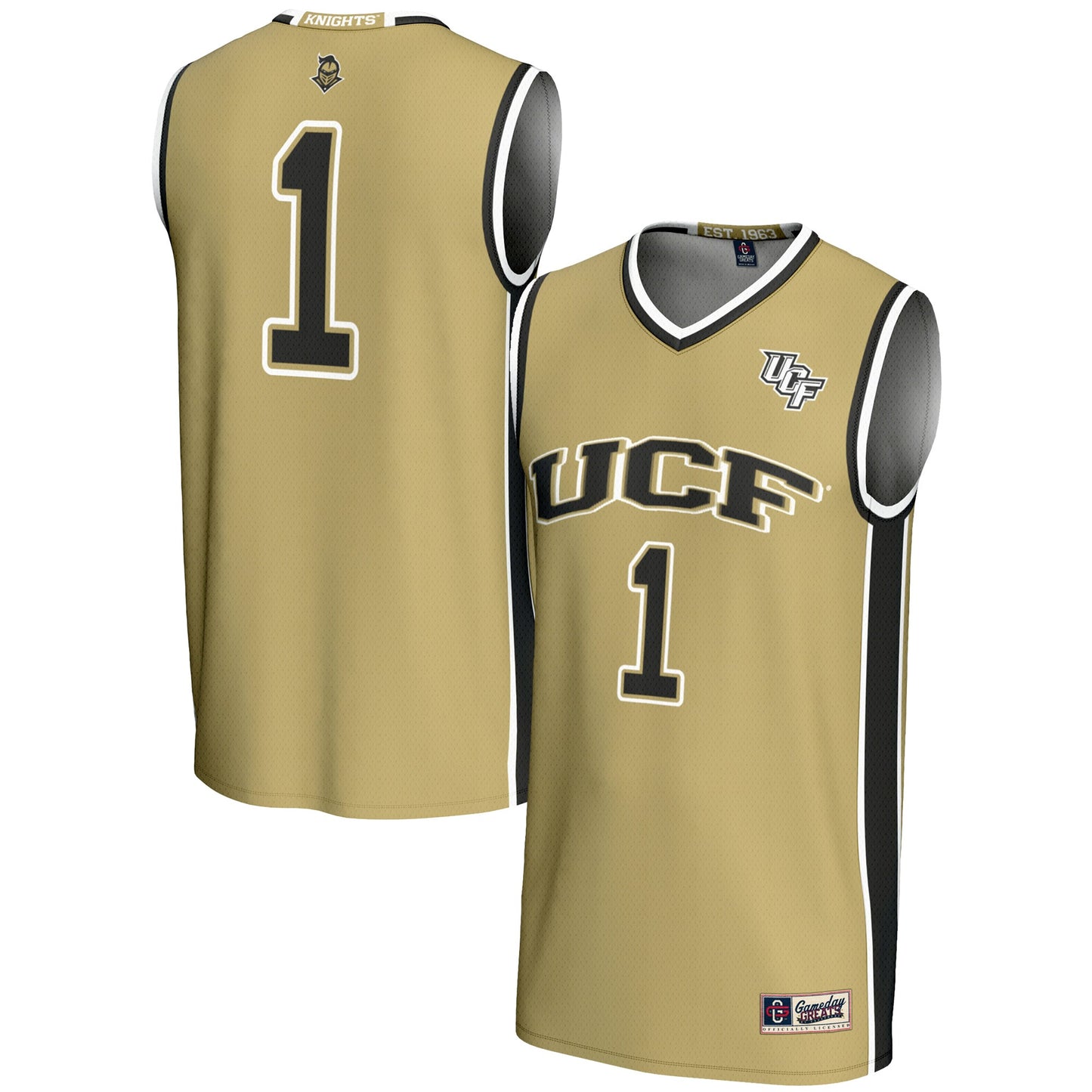 #1 UCF Knights GameDay Greats Youth Lightweight Basketball Jersey - Gold