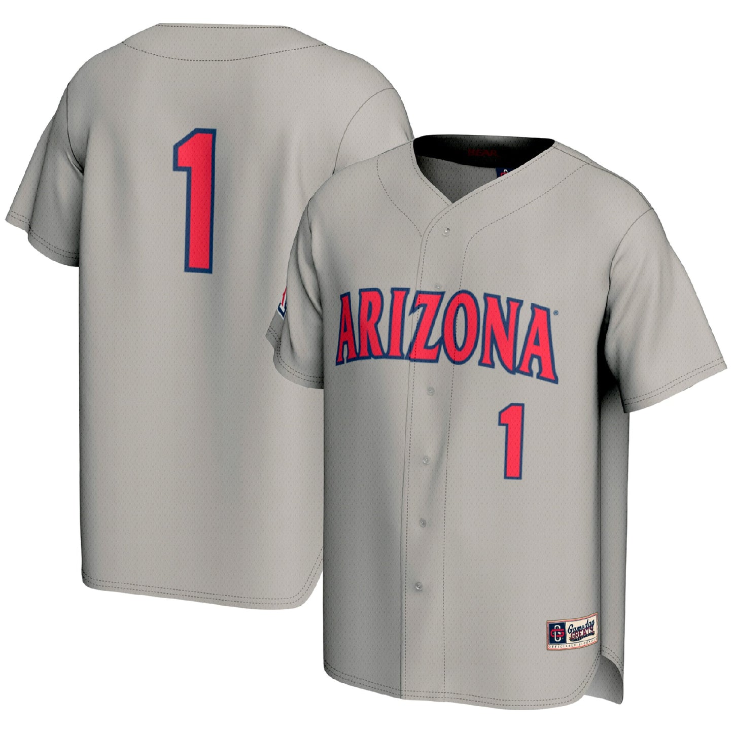#1 Arizona Wildcats GameDay Greats Youth Lightweight Baseball Fashion Jersey - Navy