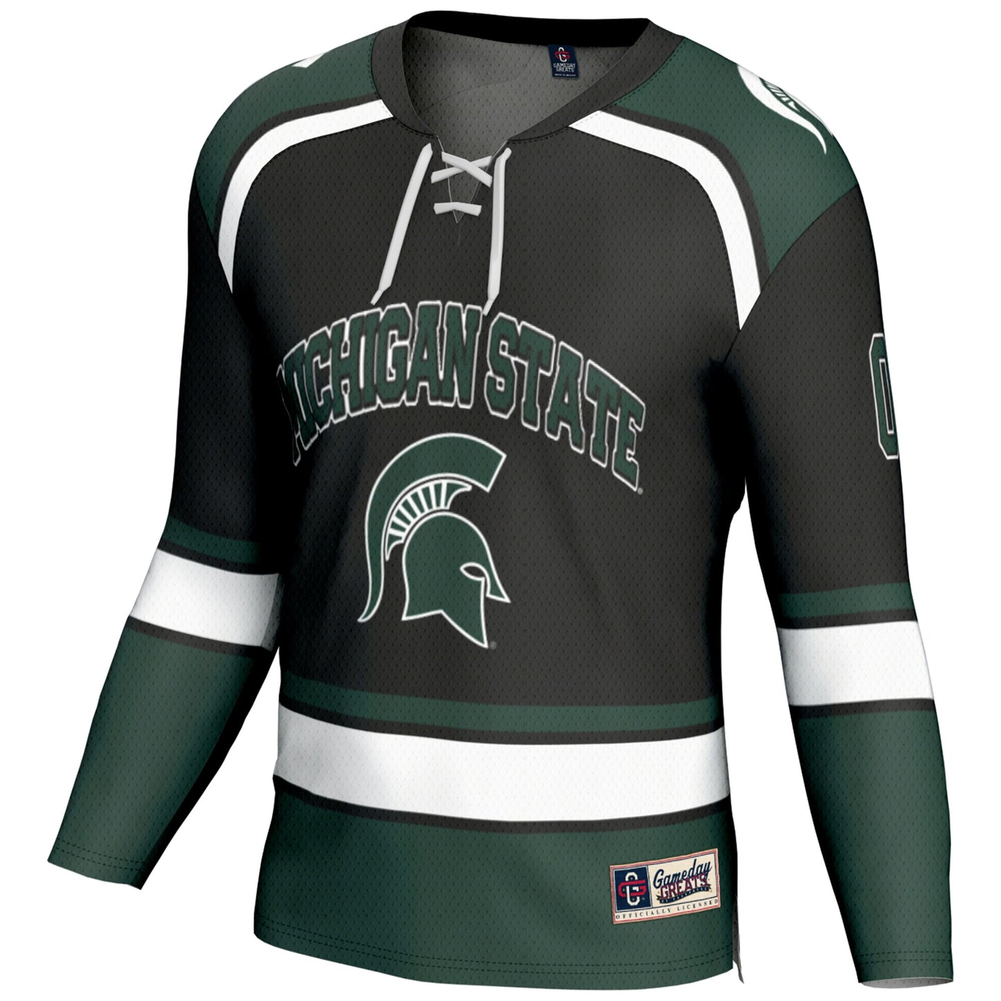 Michigan State Spartans GameDay Greats Youth Ice Hockey Pick-a-Player Jersey - Black