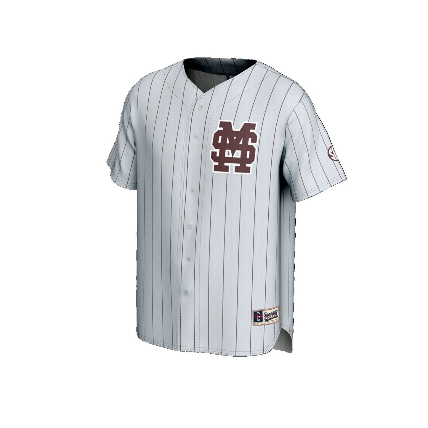 Mississippi State Bulldogs GameDay Greats Youth Lightweight Collegiate Baseball Fashion Jersey - White
