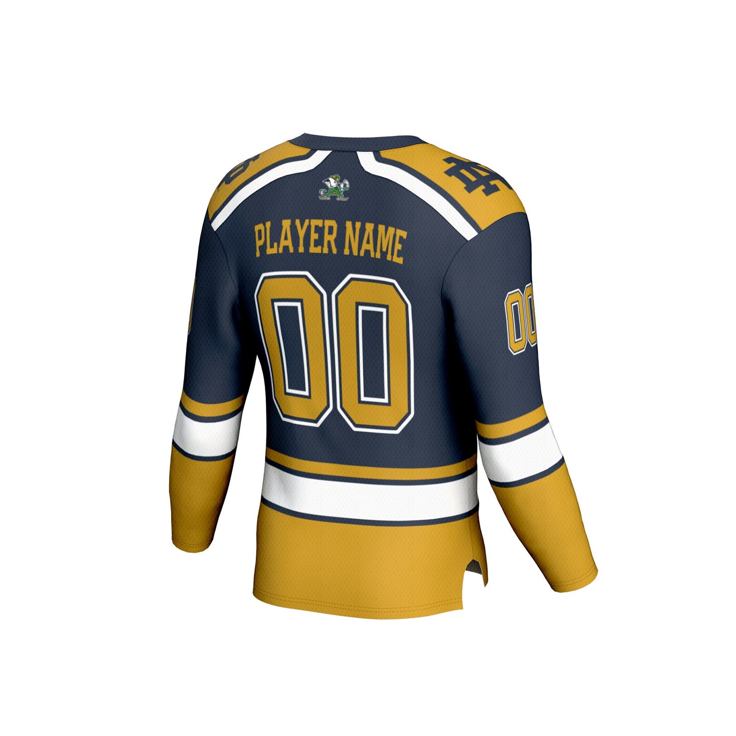 Notre Dame Fighting Irish GameDay Greats Youth Lightweight Hockey NIL Pick-a-Player Fashion Jersey - White