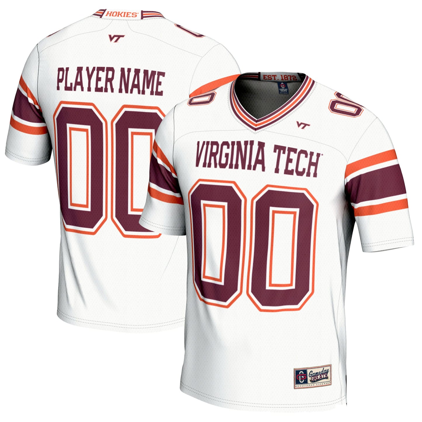 Virginia Tech Hokies GameDay Greats NIL Pick-A-Player Football Jersey - Maroon