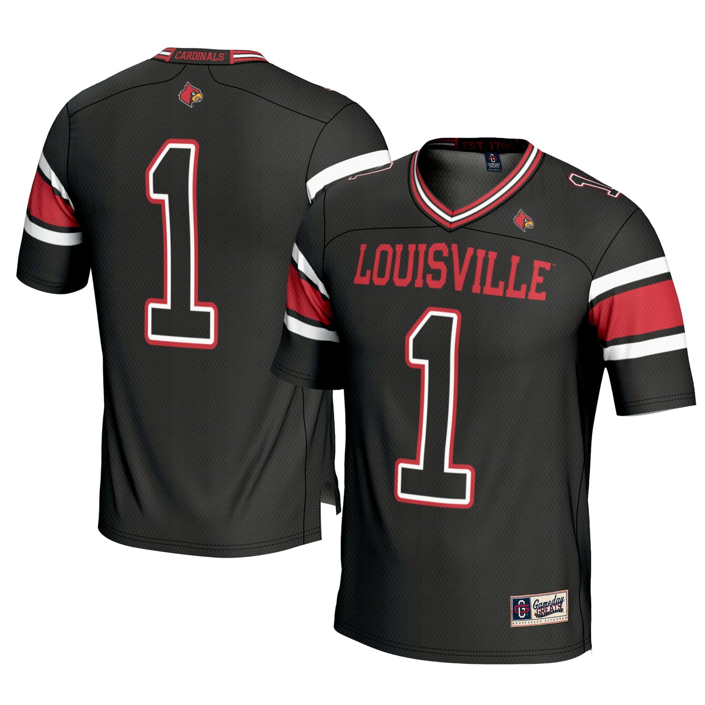 #1 Louisville Cardinals GameDay Greats Football Jersey - Cardinal