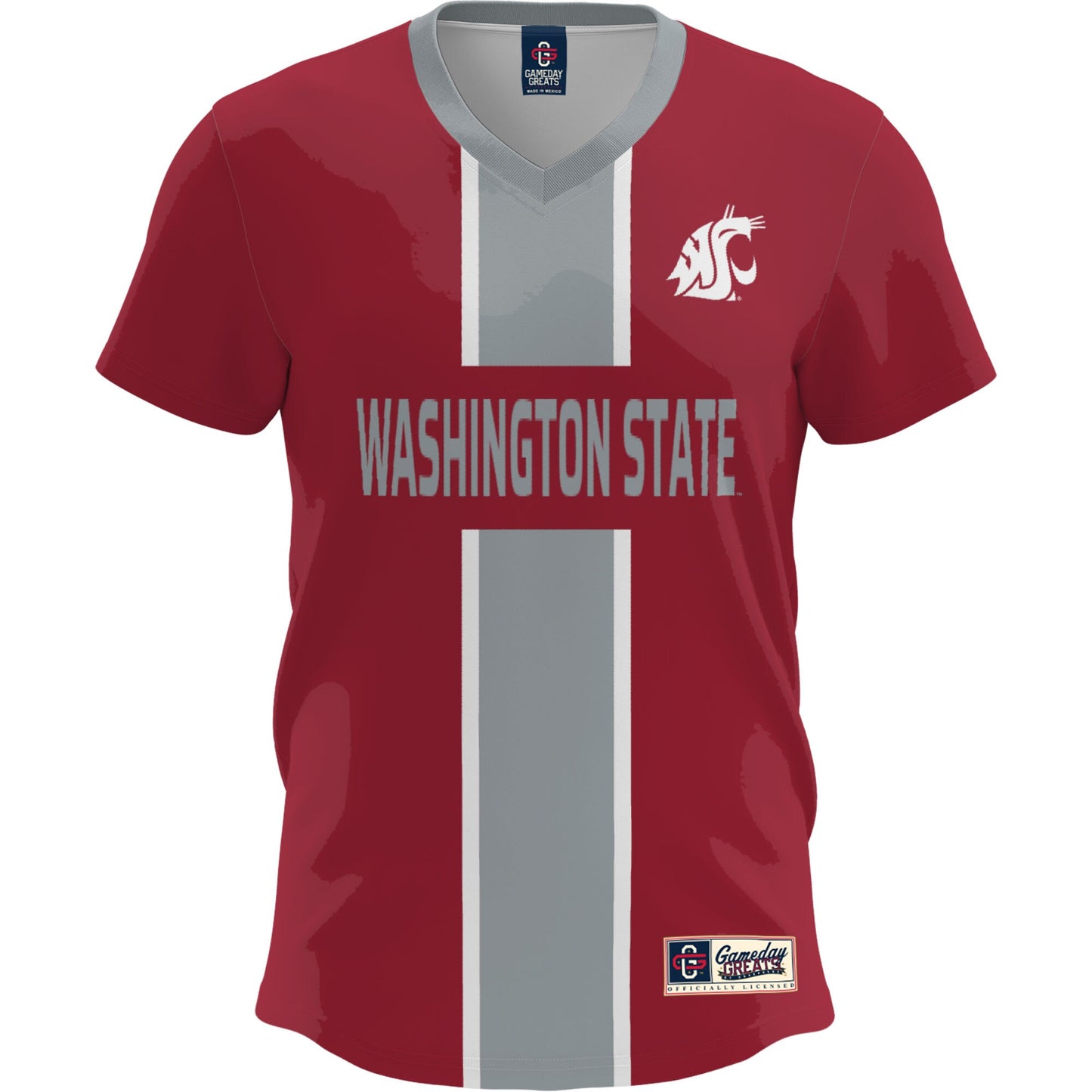 Washington State Cougars GameDay Greats Lightweight Soccer Fashion Jersey - Crimson