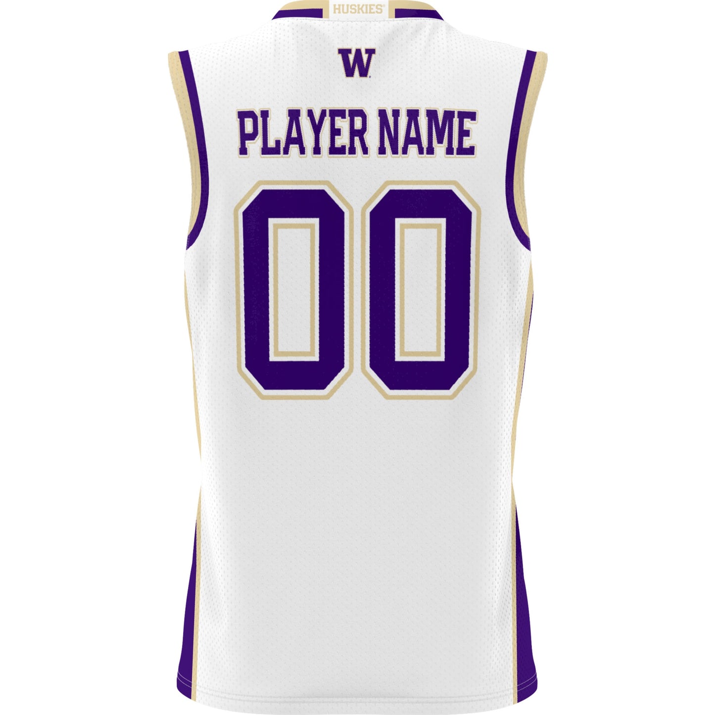 Washington Huskies GameDay Greats Youth NIL Pick-A-Player Lightweight Women's Basketball Jersey - White