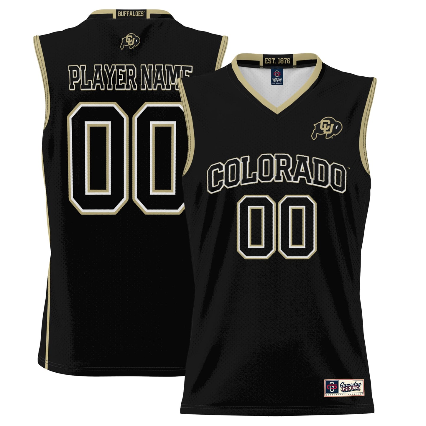 Colorado Buffaloes GameDay Greats Unisex Lightweight NIL Pick-A-Player Men's Basketball Jersey - Black