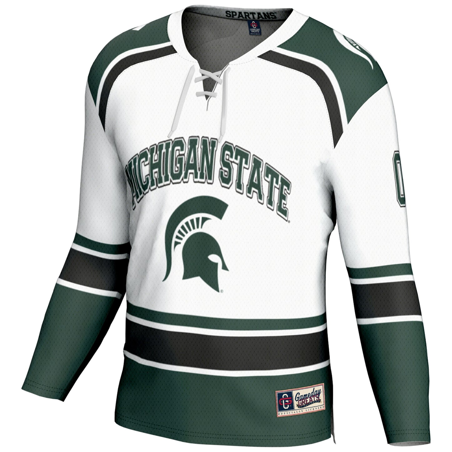 Michigan State Spartans GameDay Greats Youth Ice Hockey Pick-a-Player Jersey - Black
