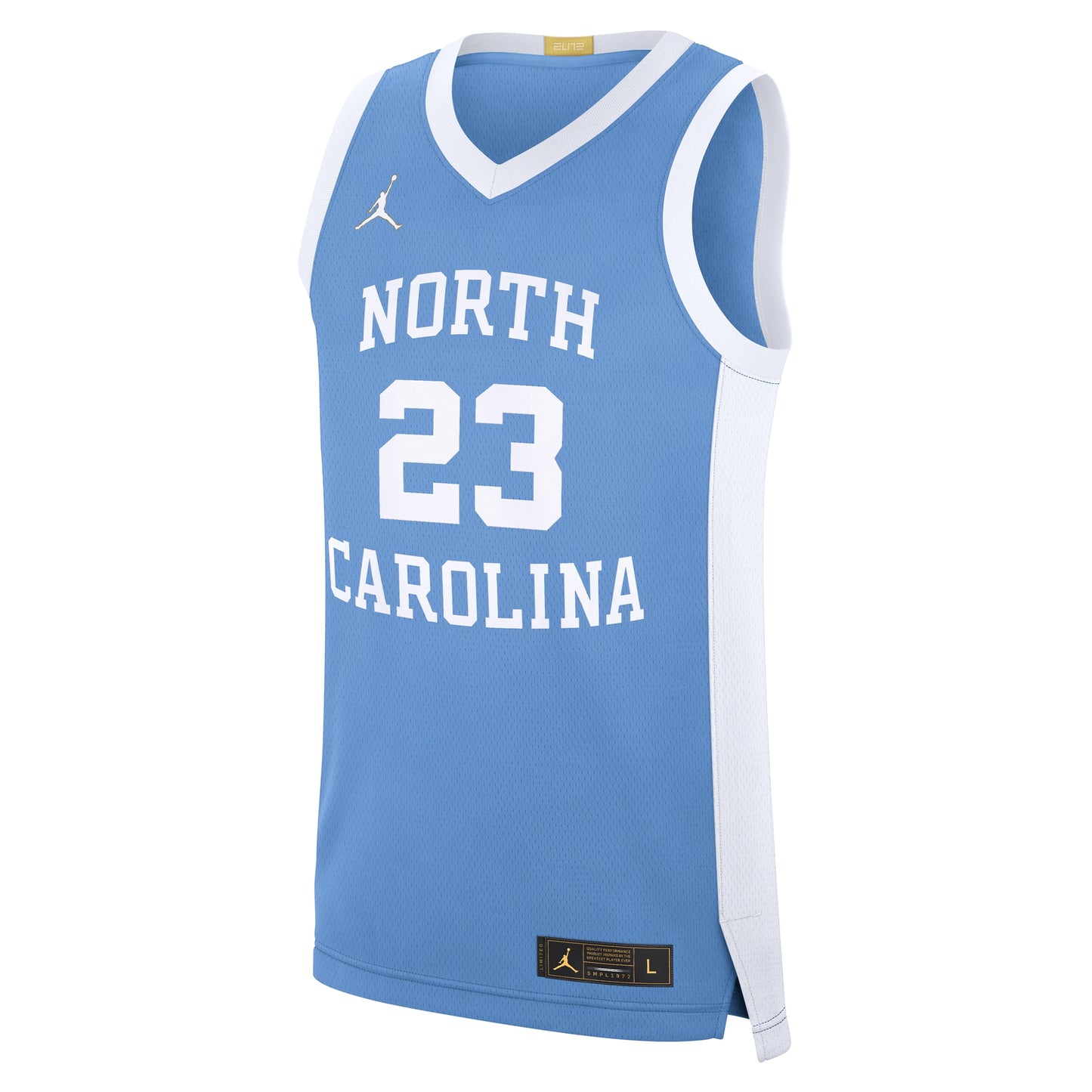 Michael Jordan North Carolina Tar Heels Jordan Brand Road Replica Basketball Jersey - Carolina Blue
