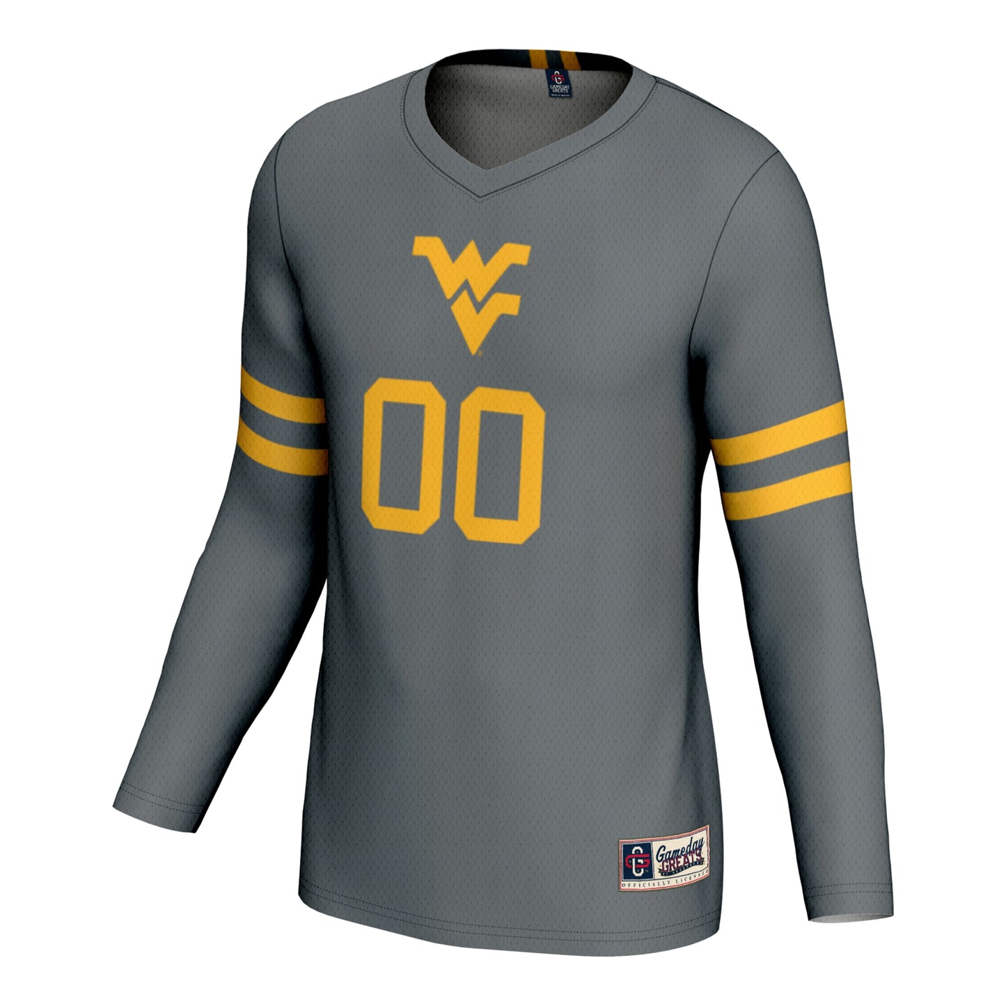 West Virginia Mountaineers GameDay Greats Unisex NIL Pick-A-Player Lightweight Volleyball Jersey - Gray