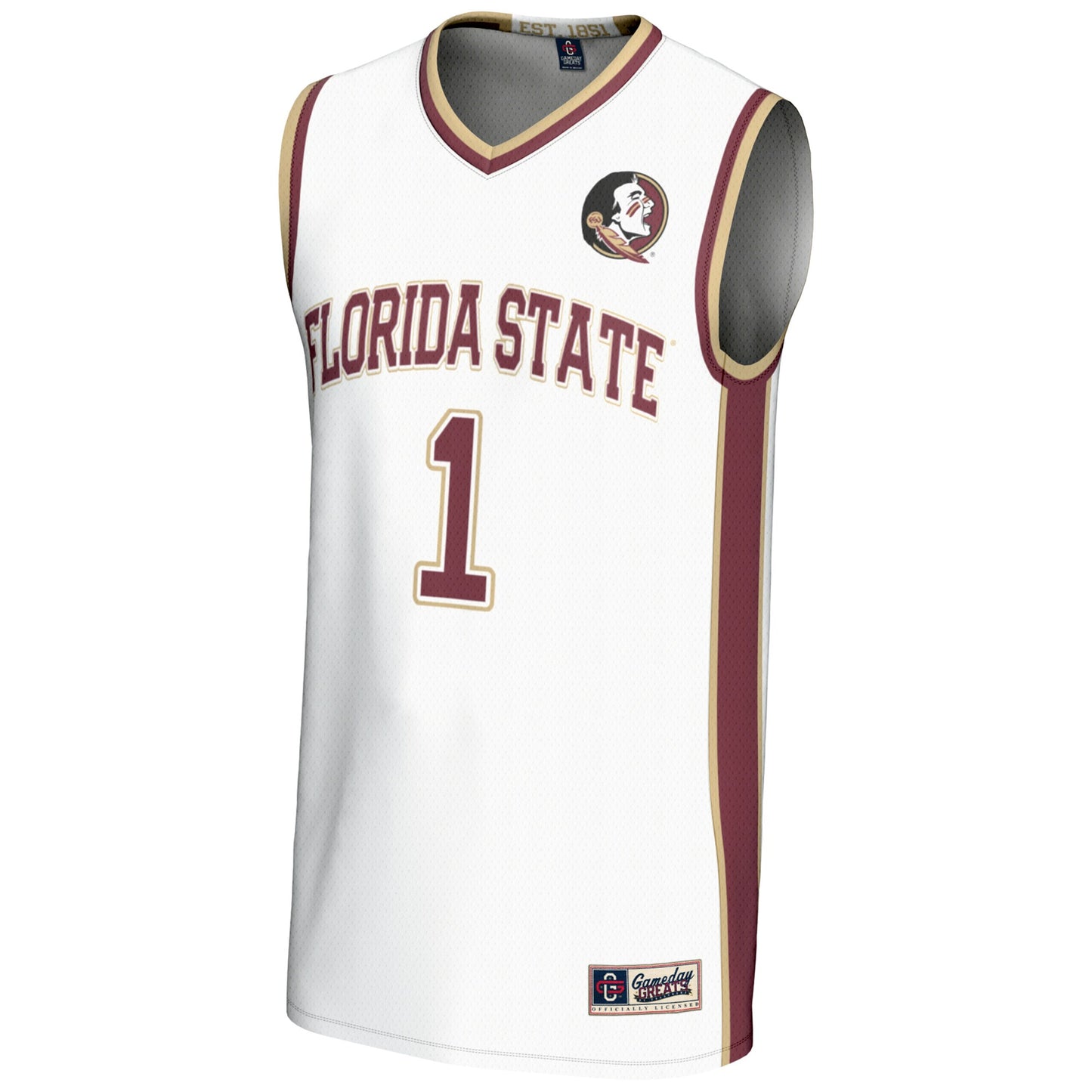 #1 Florida State Seminoles GameDay Greats Youth Lightweight Basketball Jersey - Black