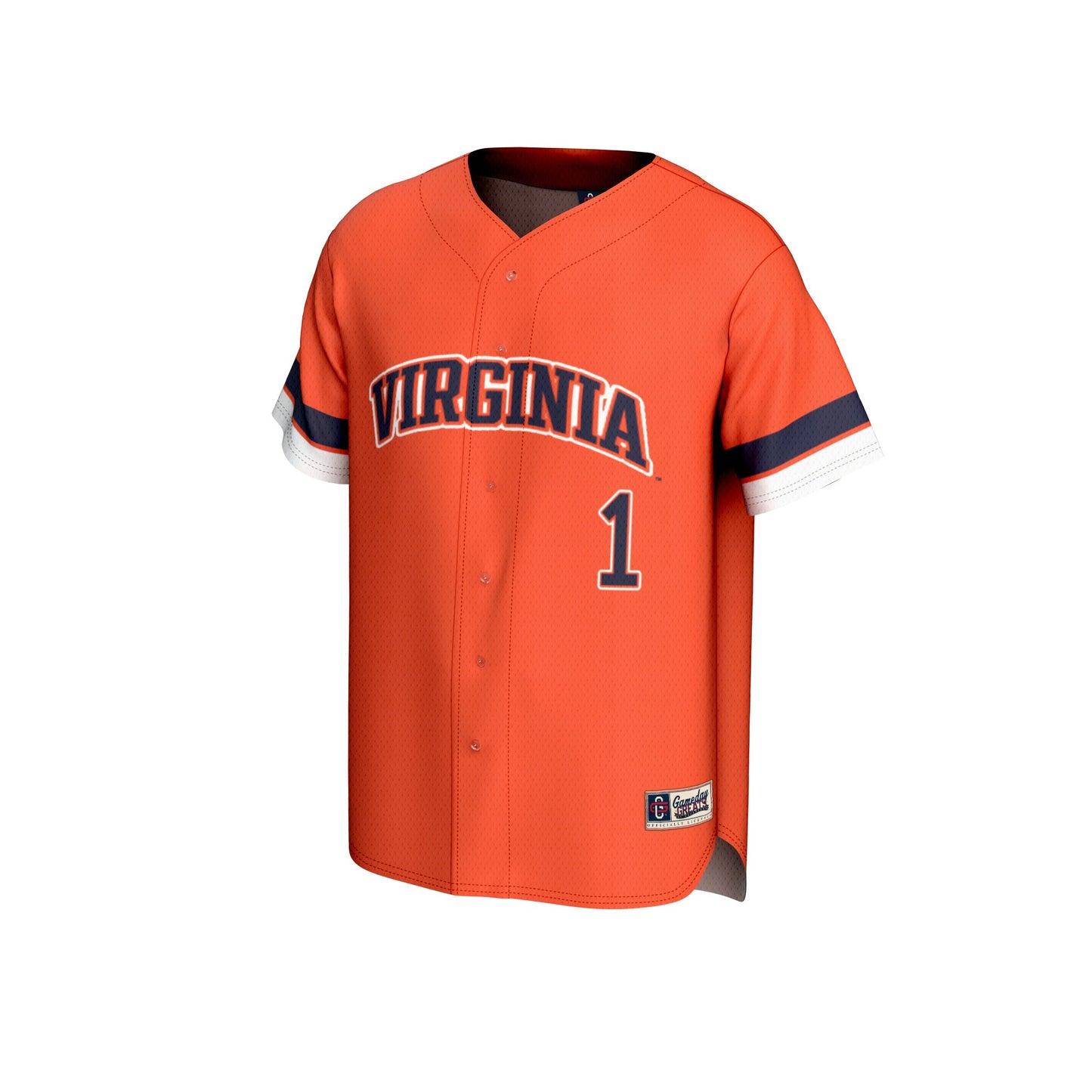 #1 Virginia Cavaliers GameDay Greats Youth Lightweight Collegiate Baseball Fashion Jersey - Orange