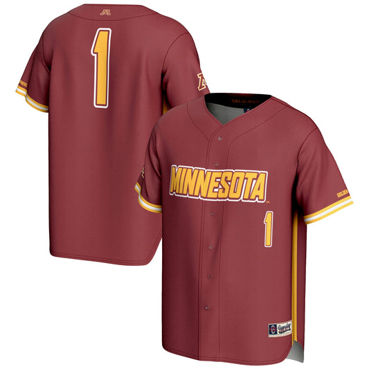 #1 Minnesota Golden Gophers GameDay Greats Youth Lightweight Baseball Jersey - Maroon
