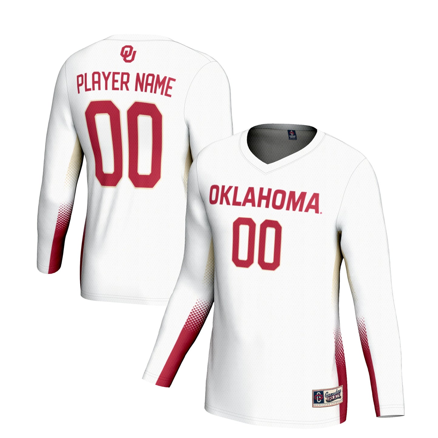 Oklahoma Sooners GameDay Greats Youth Lightweight NIL Women's Volleyball Jersey - White