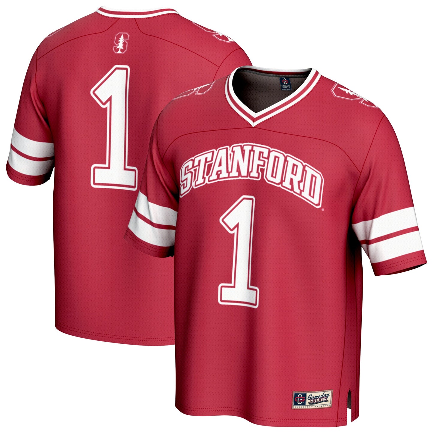 #1 Stanford Cardinal GameDay Greats Youth Collegiate Football Fashion Jersey - Cardinal