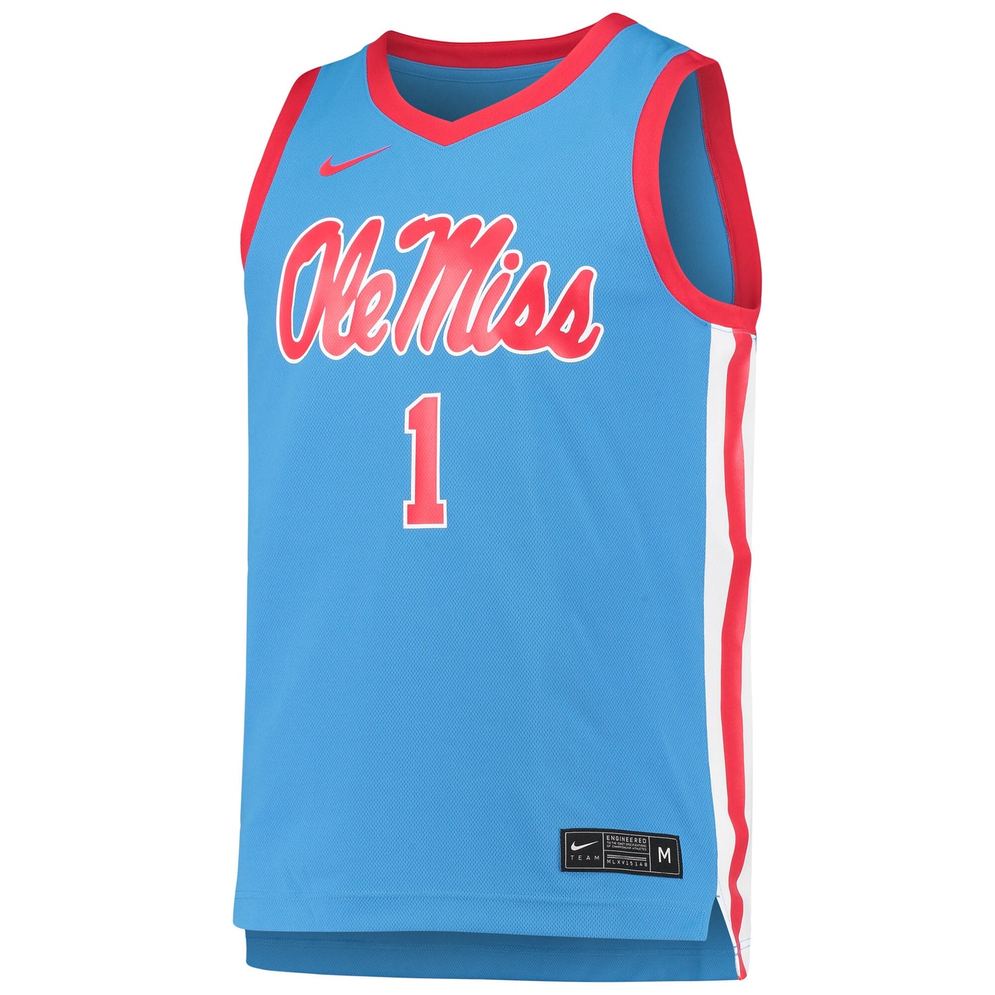 #1 Ole Miss Rebels Nike Replica Basketball Jersey - Navy