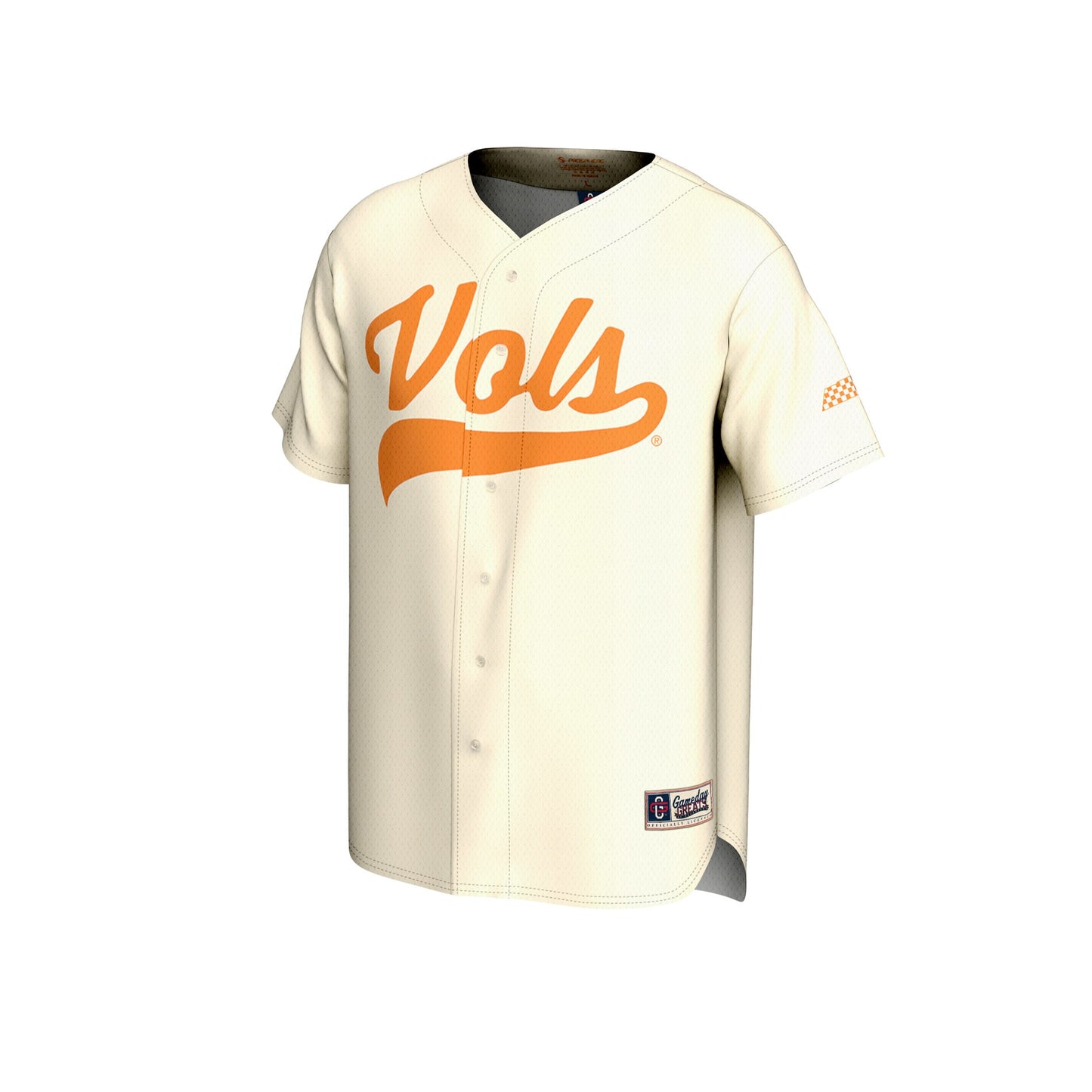 #1 Tennessee Volunteers GameDay Greats Unisex Lightweight Baseball Fashion Jersey - White