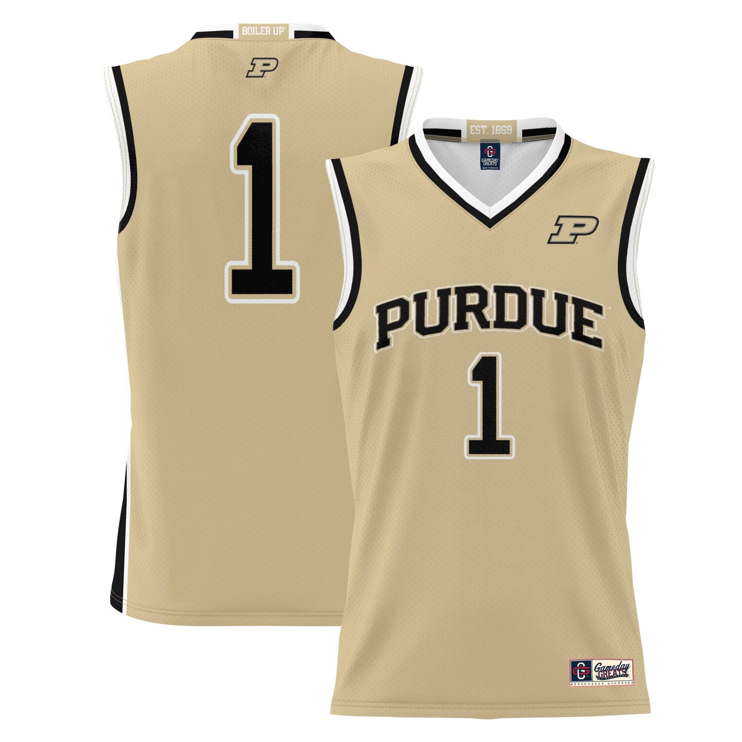 #1 Purdue Boilermakers GameDay Greats Youth Lightweight Basketball Jersey - Black