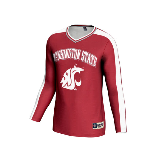Washington State Cougars GameDay Greats Unisex #1 Lightweight Volleyball Fashion Jersey - Crimson