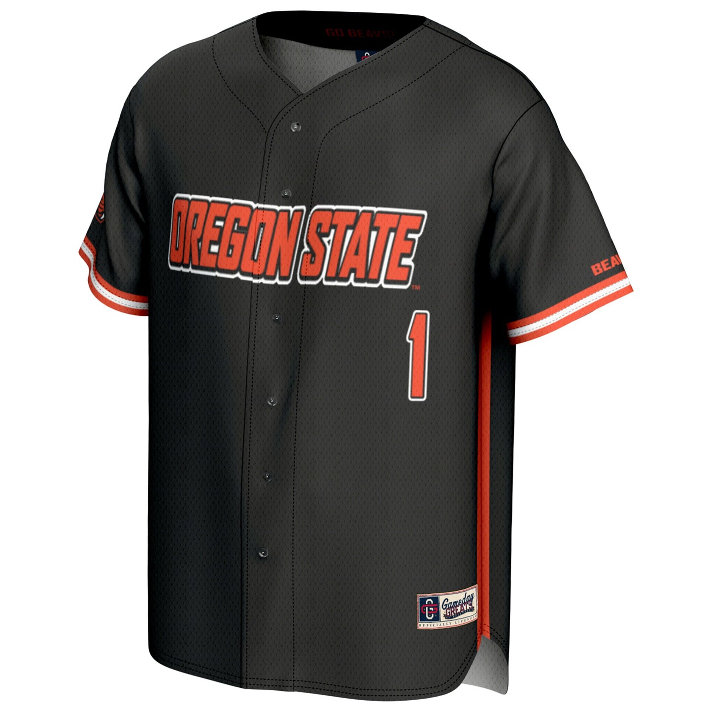#1 Oregon State Beavers GameDay Greats Youth Lightweight Baseball Fashion Jersey - Orange