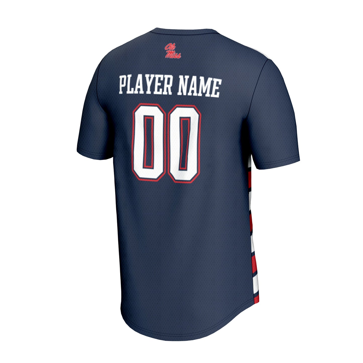 Ole Miss Rebels GameDay Greats Youth NIL Pick-A-Player Collegiate Women's Soccer Lightweight Fashion Jersey - Navy
