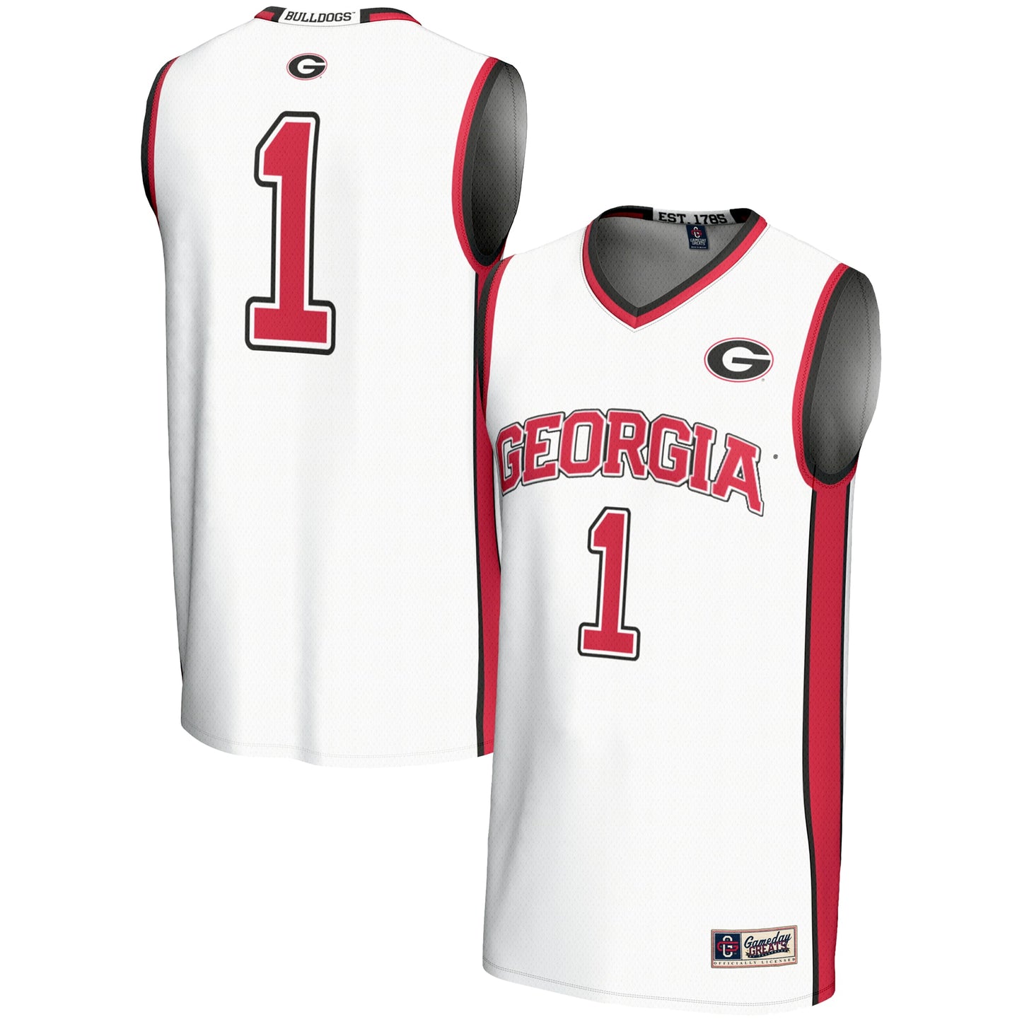 #1 Georgia Bulldogs GameDay Greats Youth Lightweight Basketball Jersey - Red