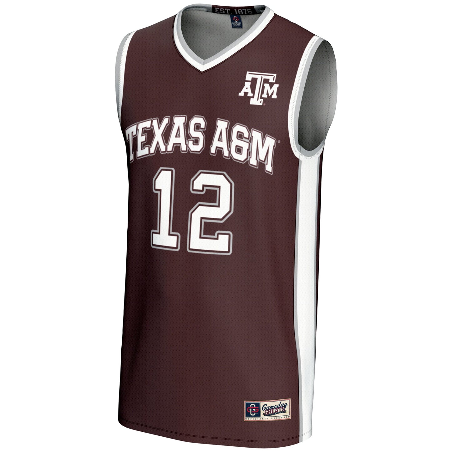 #12 Texas A&M Aggies GameDay Greats Unisex Basketball Lightweight Fashion Jersey - Black