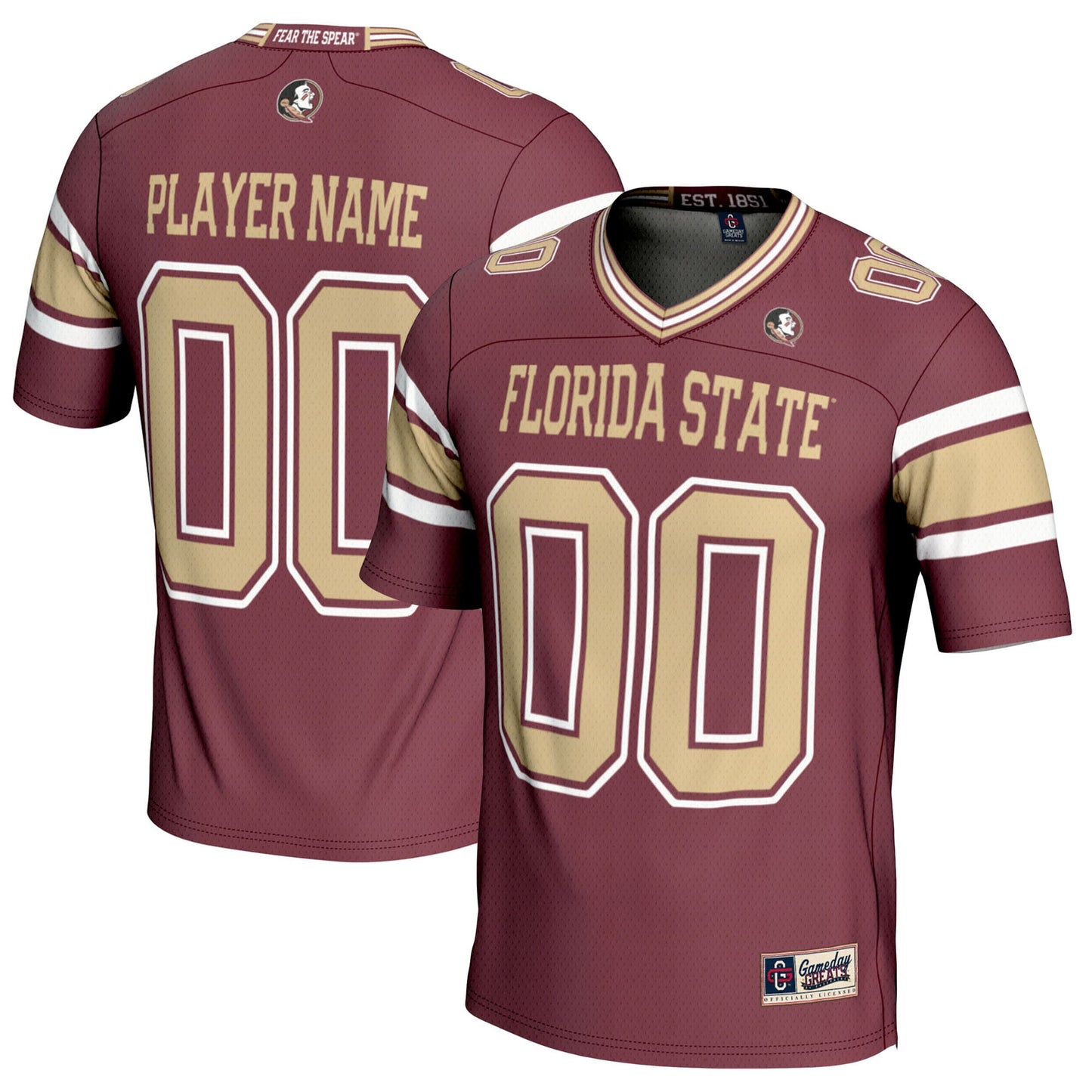 Florida State Seminoles GameDay Greats Youth NIL Pick-A-Player Football Jersey - White