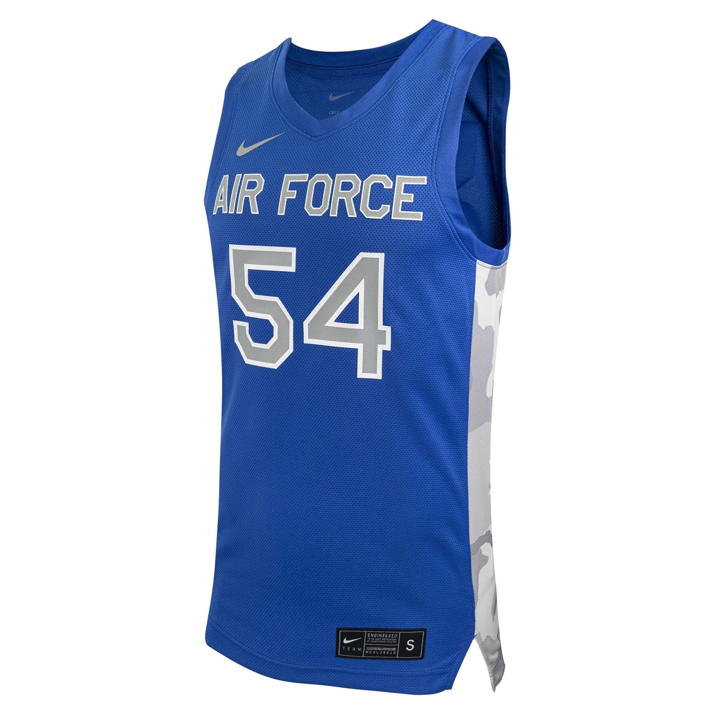 #54 Air Force Falcons Nike Replica Basketball Jersey - Royal
