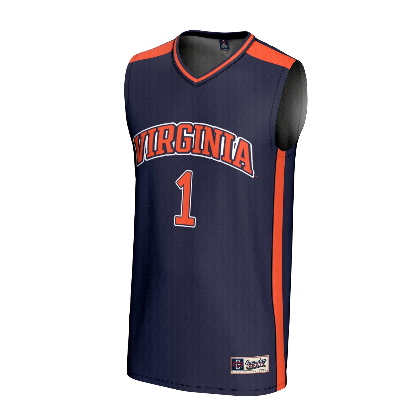 #1 Virginia Cavaliers GameDay Greats Unisex Lightweight Basketball Fashion Jersey - Navy