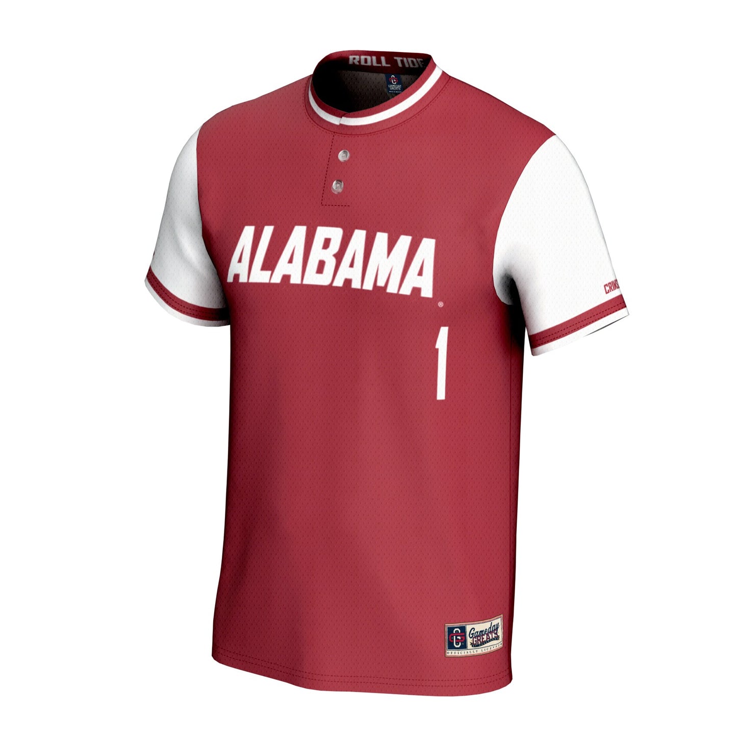 Alabama Crimson Tide GameDay Greats Youth Lightweight Softball Fashion Jersey - Crimson
