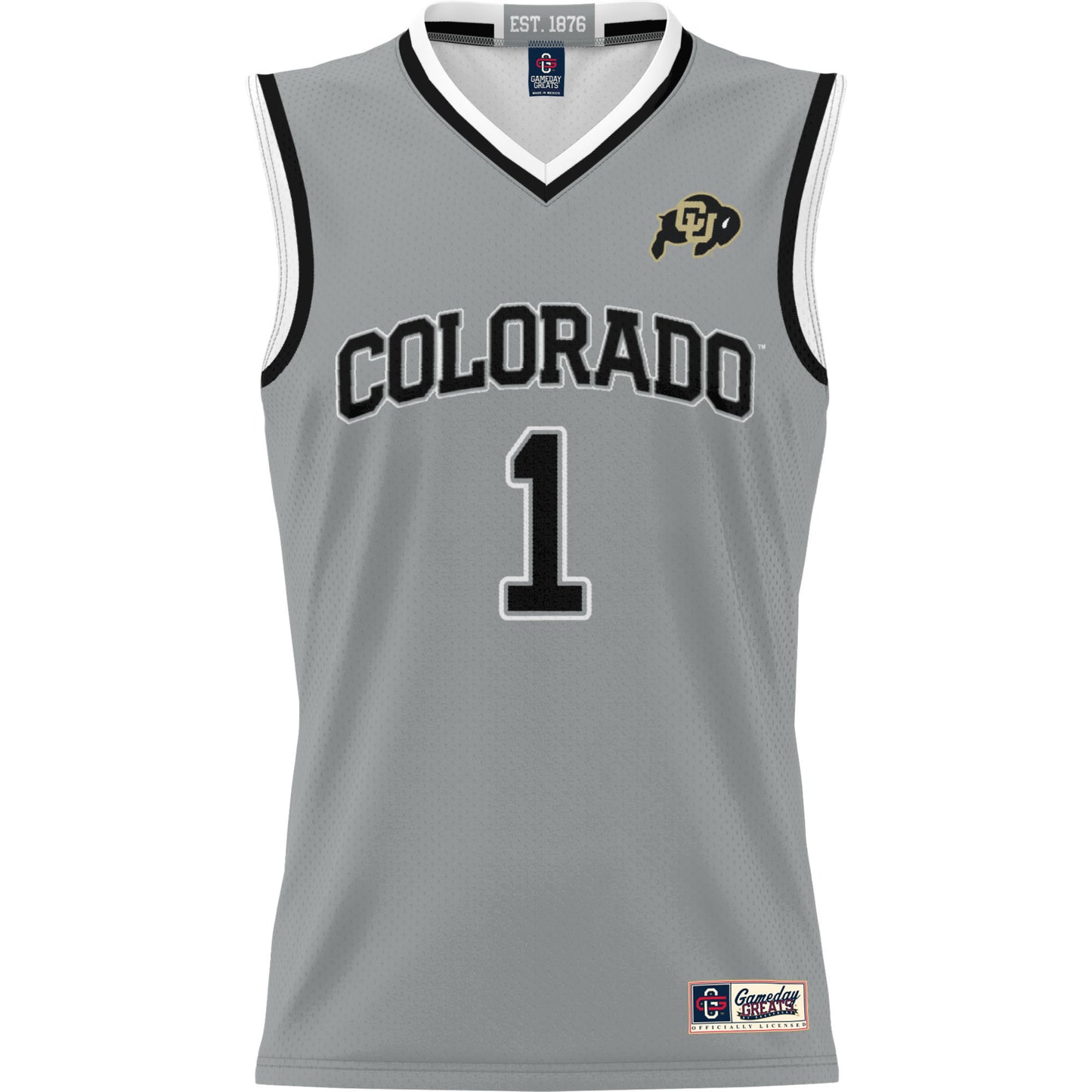 #1 Colorado Buffaloes GameDay Greats Youth Lightweight Replica Basketball Jersey - White