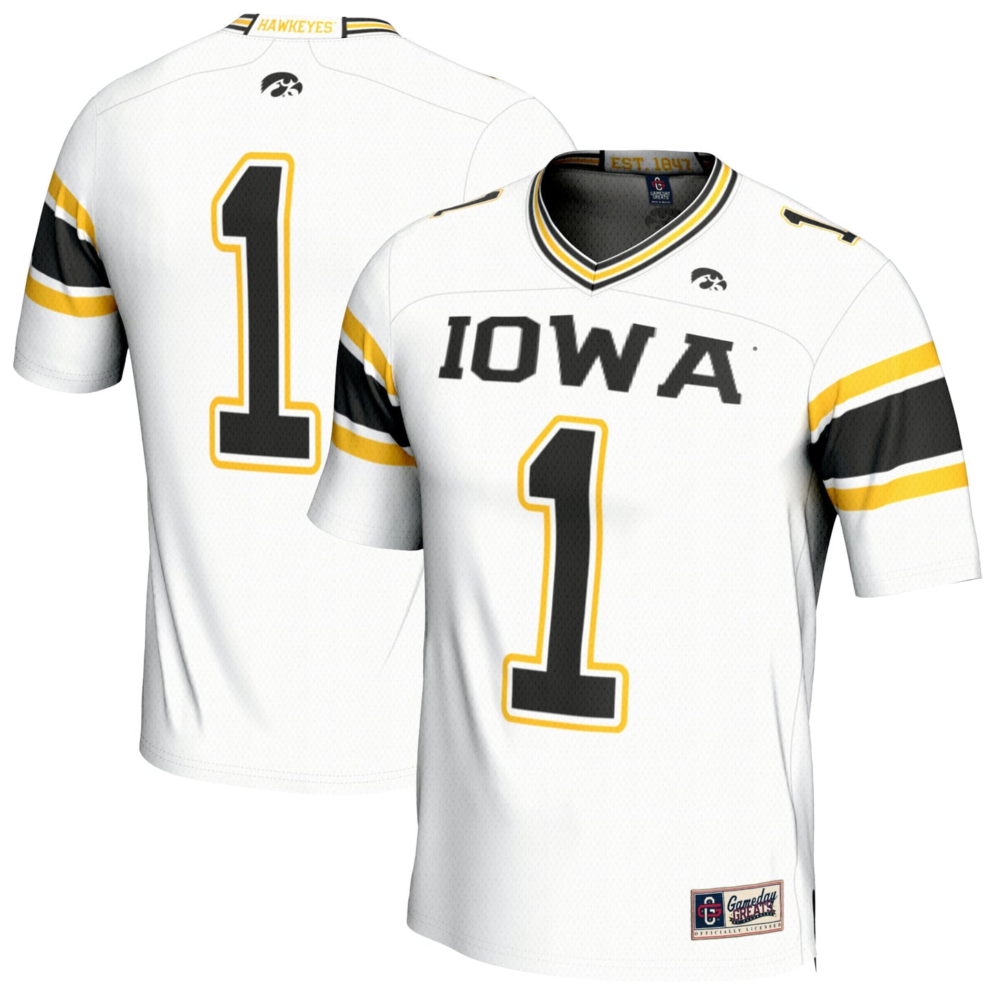 Iowa Hawkeyes GameDay Greats Youth Lightweight Collegiate Football Fashion Jersey - Black