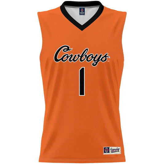 #1 Oklahoma State Cowboys GameDay Greats Unisex Lightweight Basketball Jersey - Orange