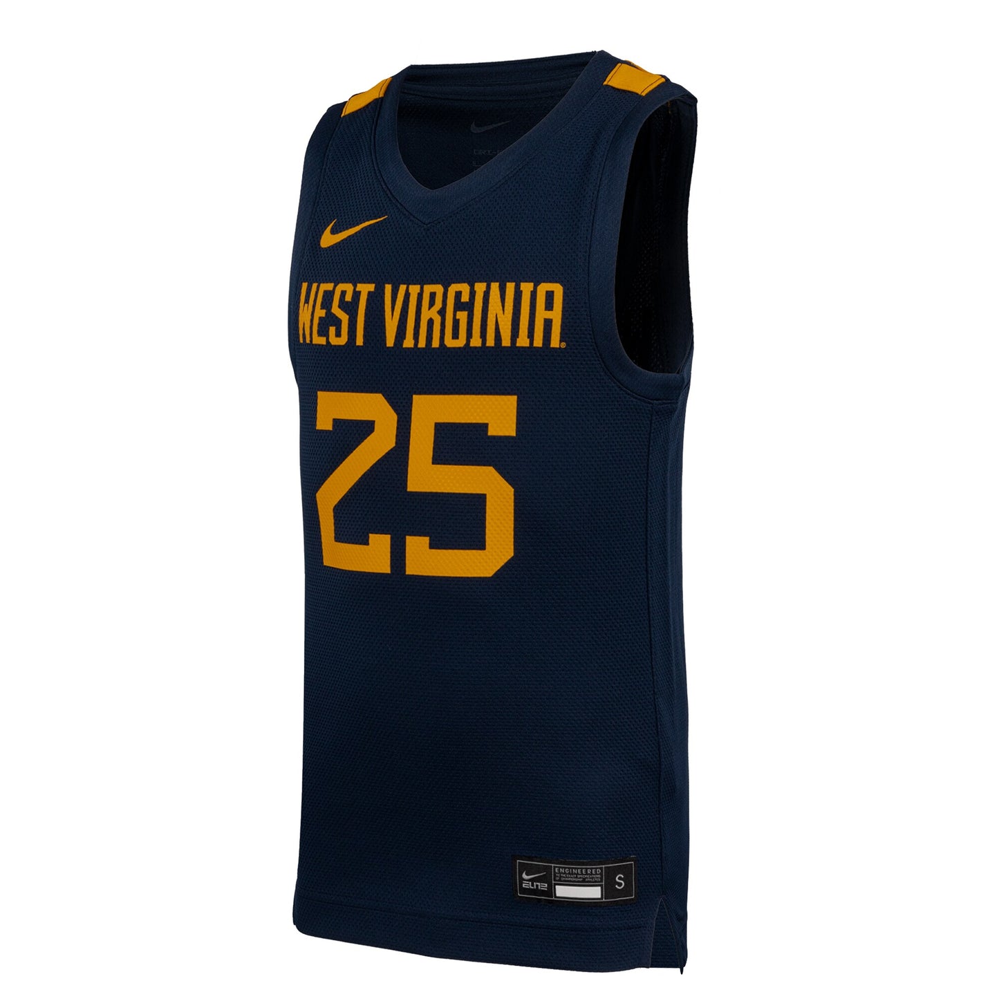 #25 West Virginia Mountaineers Nike Youth Replica Basketball Jersey - Navy