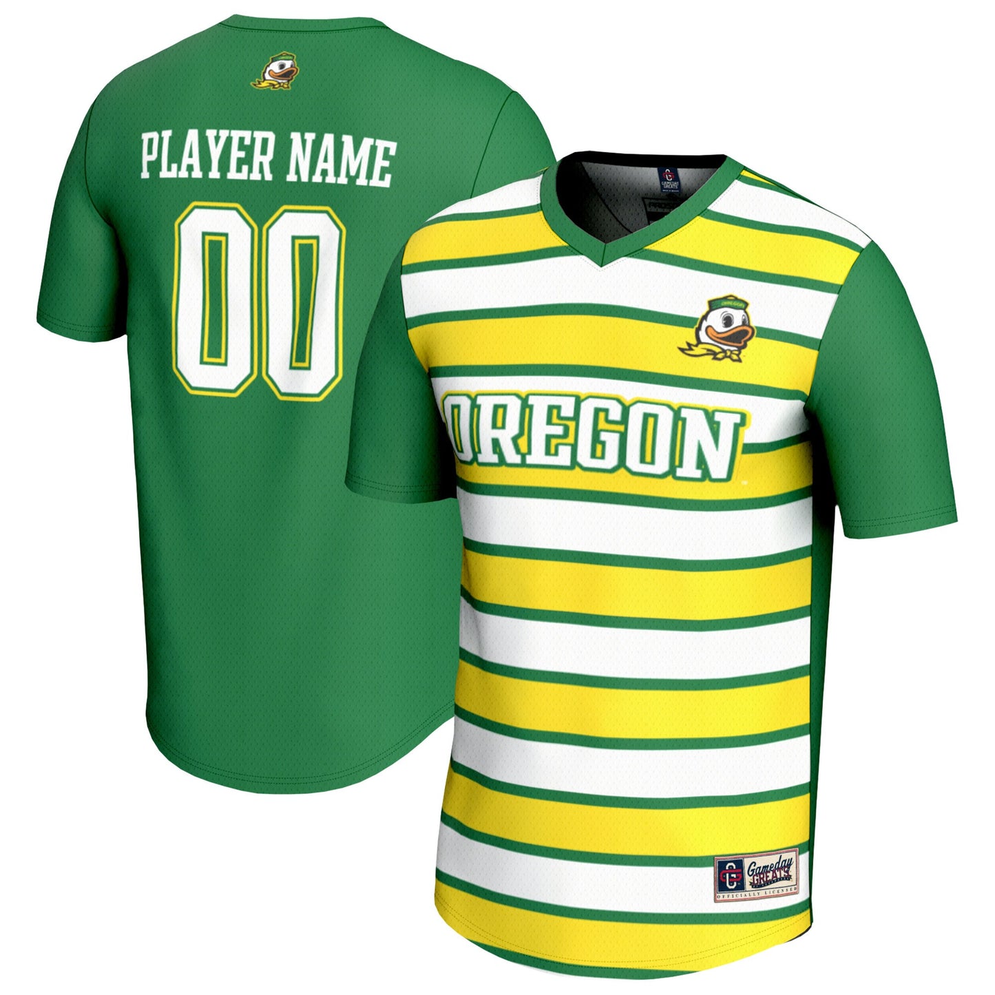 Oregon Ducks GameDay Greats Youth NIL Pick-A-Player Collegiate Women's Soccer Lightweight Fashion Jersey - Green