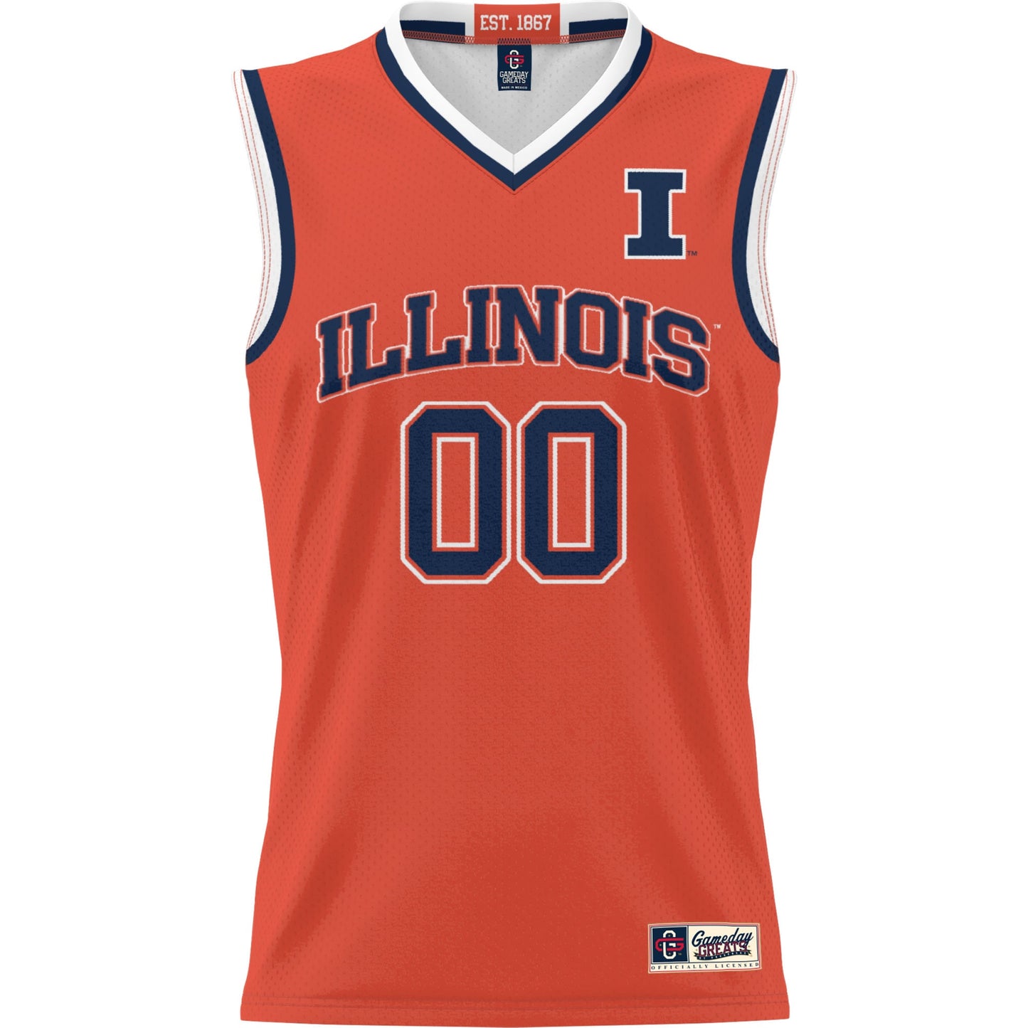 Illinois Fighting Illini GameDay Greats Unisex  Lightweight NIL Pick-A-Player Women's Basketball Jersey - Orange