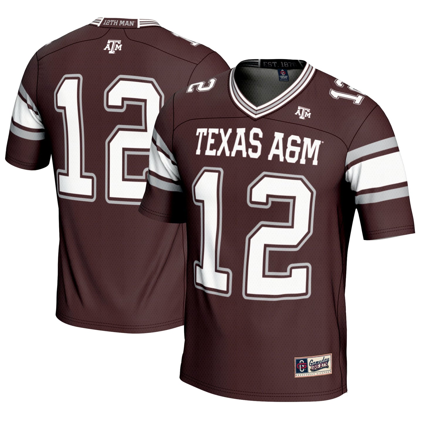 #12 Texas A&M Aggies GameDay Greats Football Lightweight Fashion Jersey - Maroon