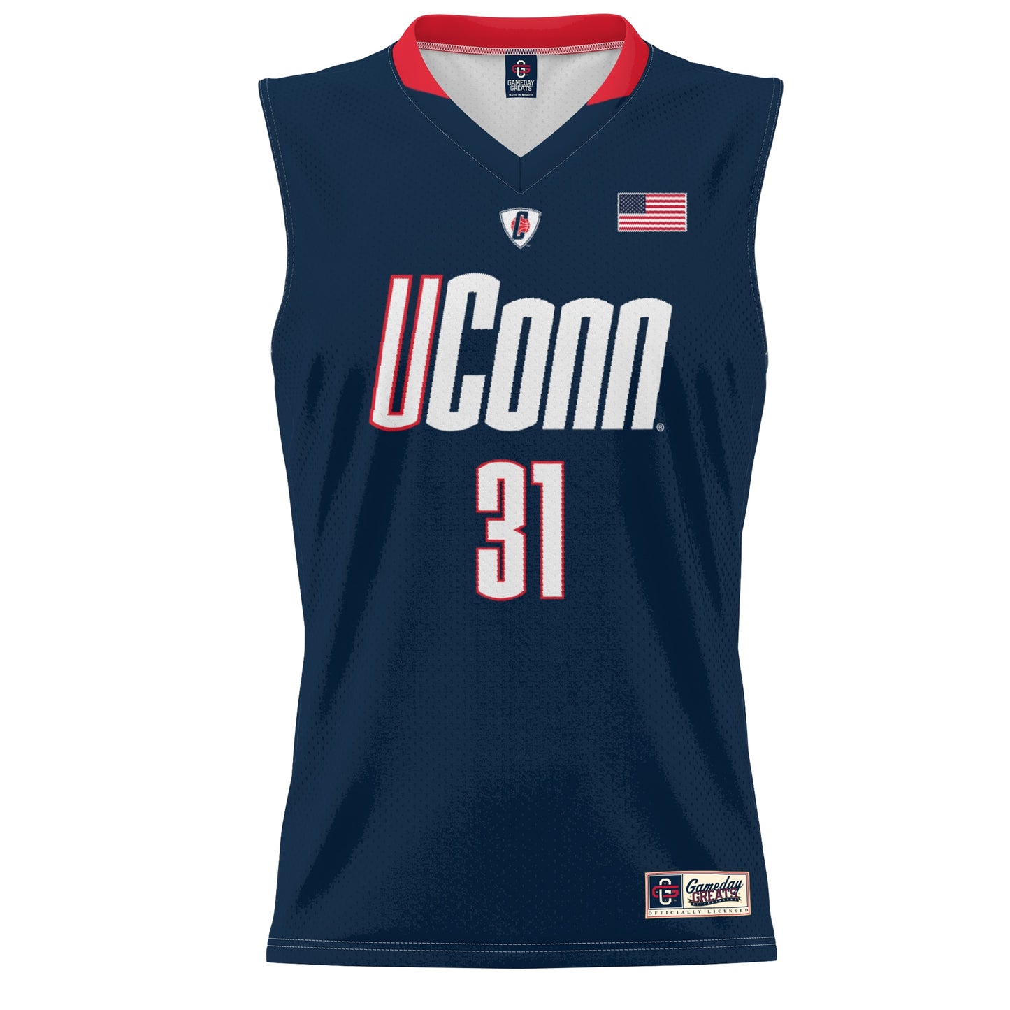 Tina Charles UConn Huskies GameDay Greats Unisex Lightweight Basketball Alumni Jersey - Navy