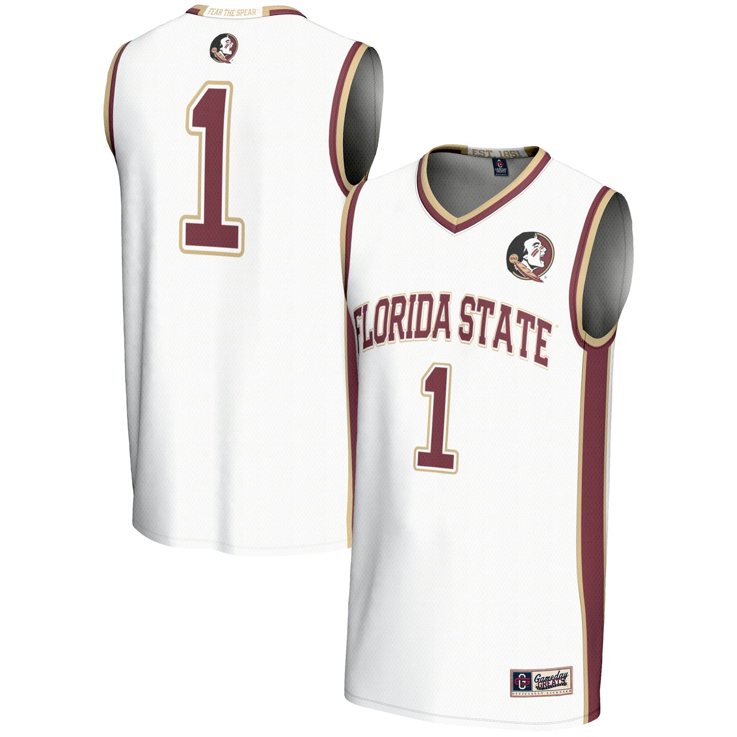 #1 Florida State Seminoles GameDay Greats Youth Lightweight Basketball Jersey - Black