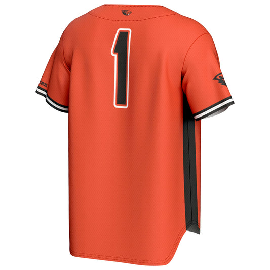 #1 Oregon State Beavers GameDay Greats Lightweight Baseball Fashion Jersey - Orange