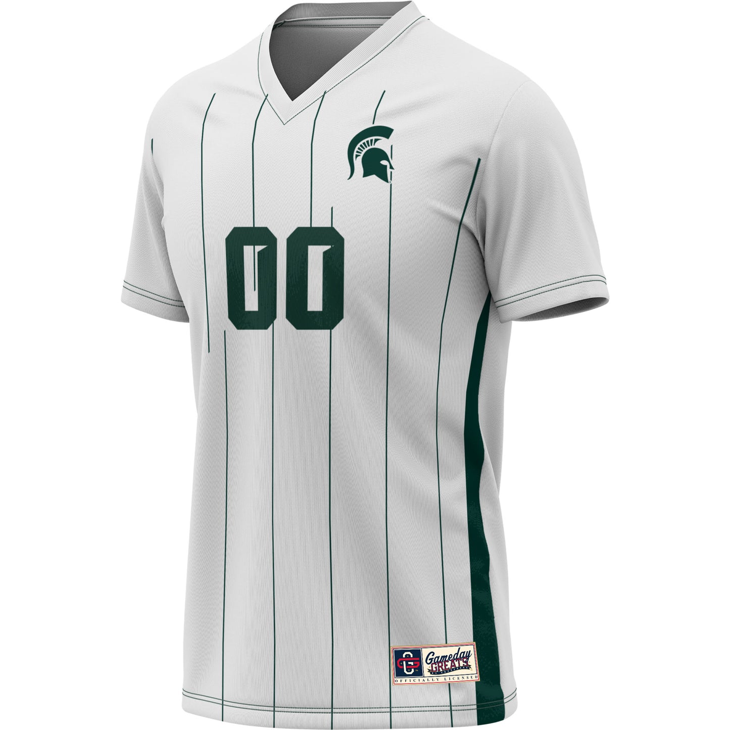 Michigan State Spartans GameDay Greats Unisex NIL Pick-A-Player Lightweight Women's Soccer Jersey - White