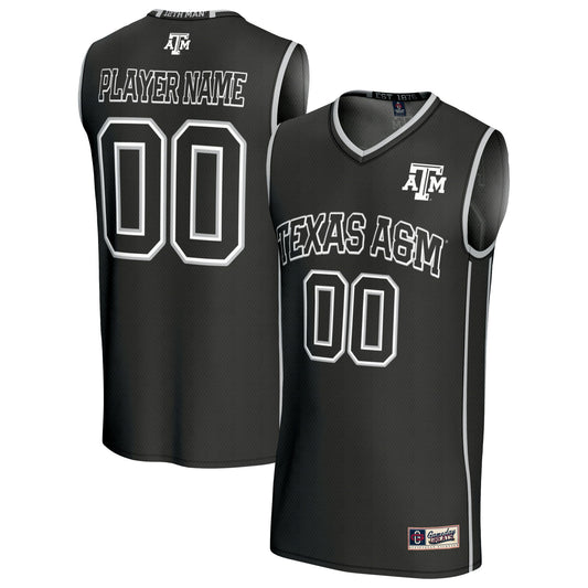 Texas A&M Aggies GameDay Greats Unisex Lightweight Collegiate Men's Basketball NIL Pick-A-Player Fashion Jersey - Black