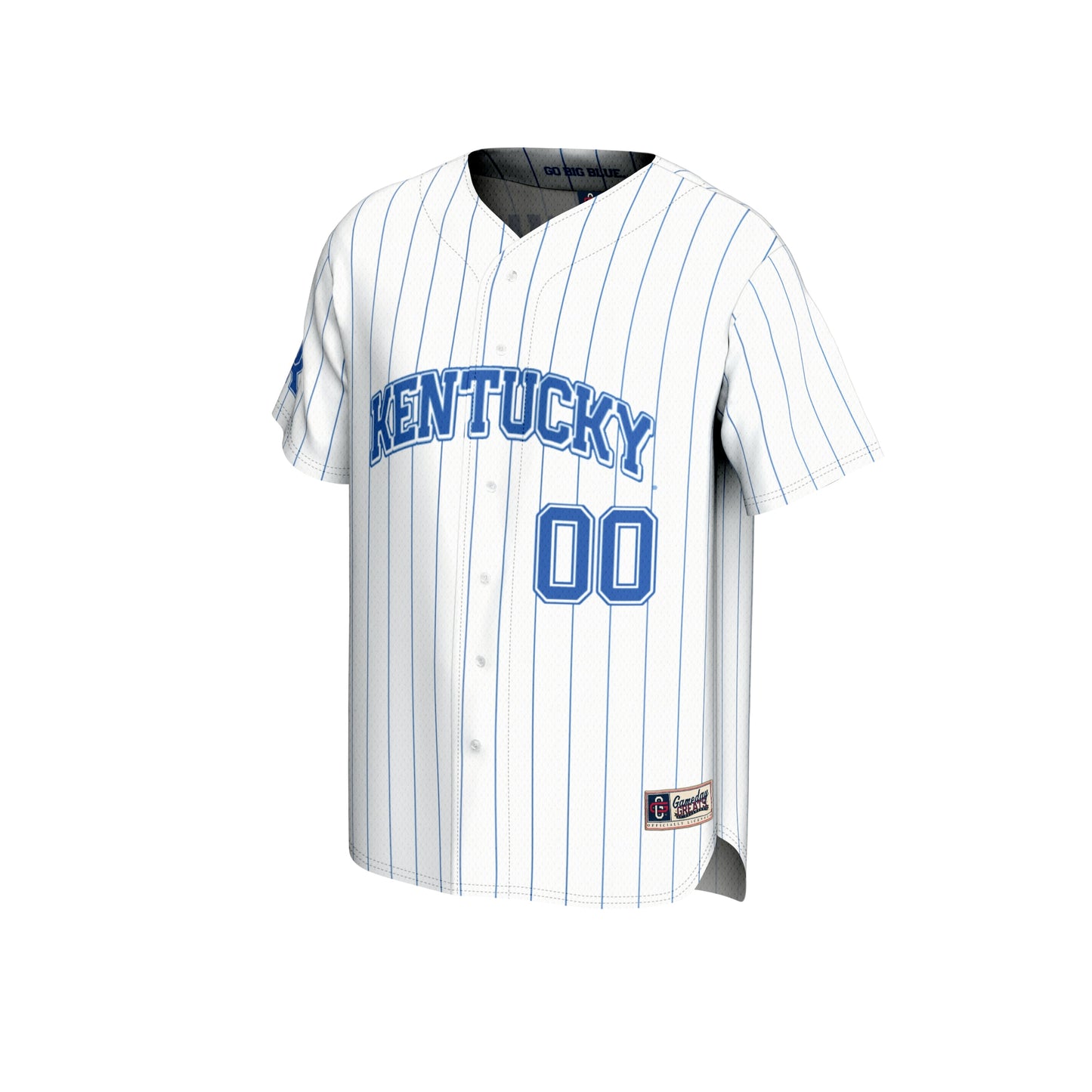 Kentucky Wildcats GameDay Greats Unisex Lightweight Collegiate Baseball Pinstripe NIL Pick-A-Player Fashion Jersey - White
