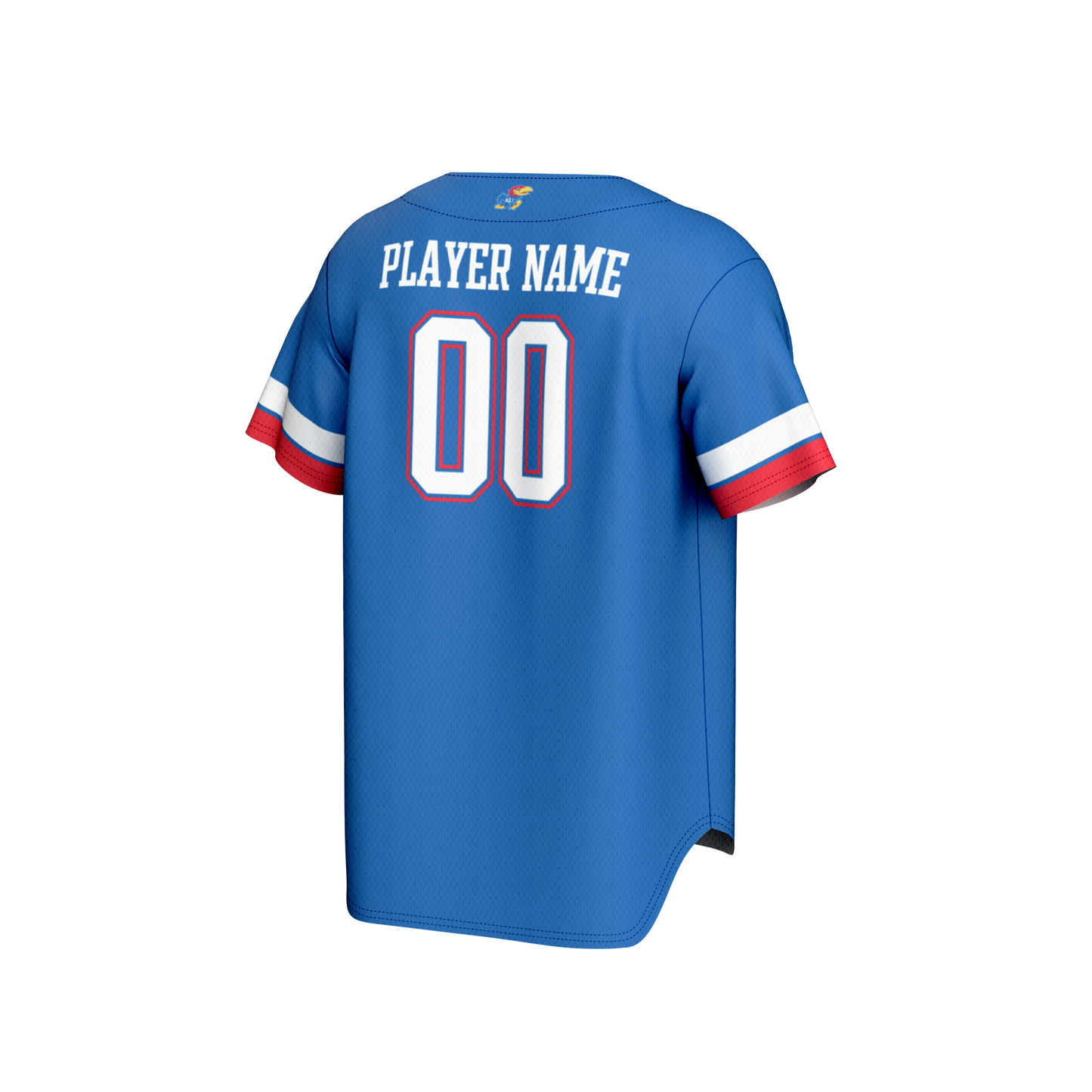 Kansas Jayhawks GameDay Greats Unisex NIL Pick-A-Player Lightweight Baseball Jersey - Royal